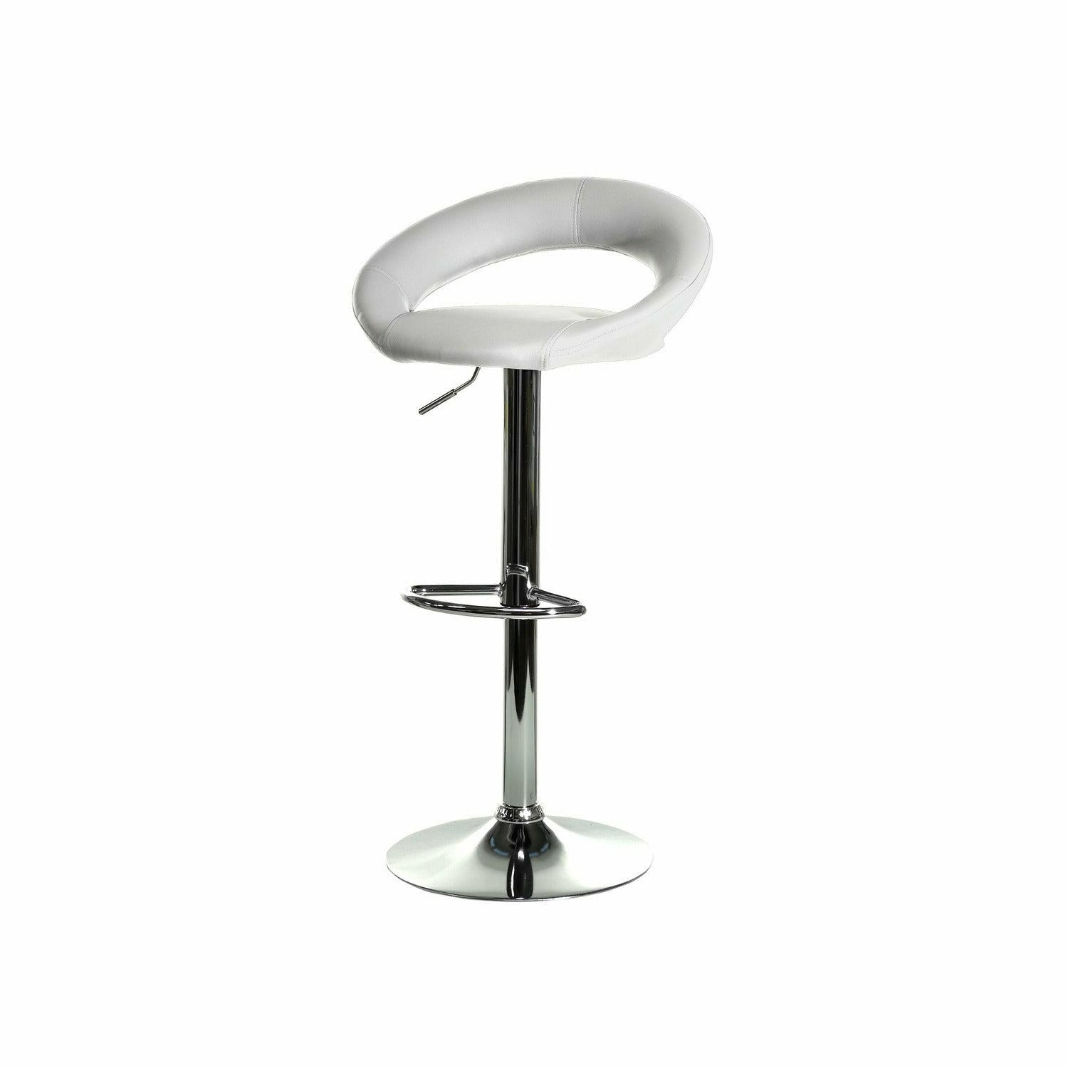 VESTIAMO CASA - Sgabello bianco con schienale - h97x51x46 cm